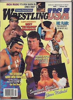 Wrestling USA Summer 1982 The Steiners, Ricky Steamboat VG 050616DBE