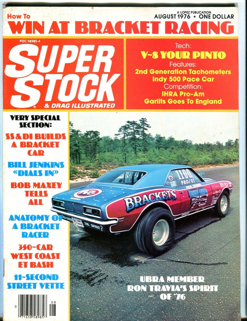 Super Stock & Drag Illustrated Magazine August 1976 VG No ML 051817nonjhe