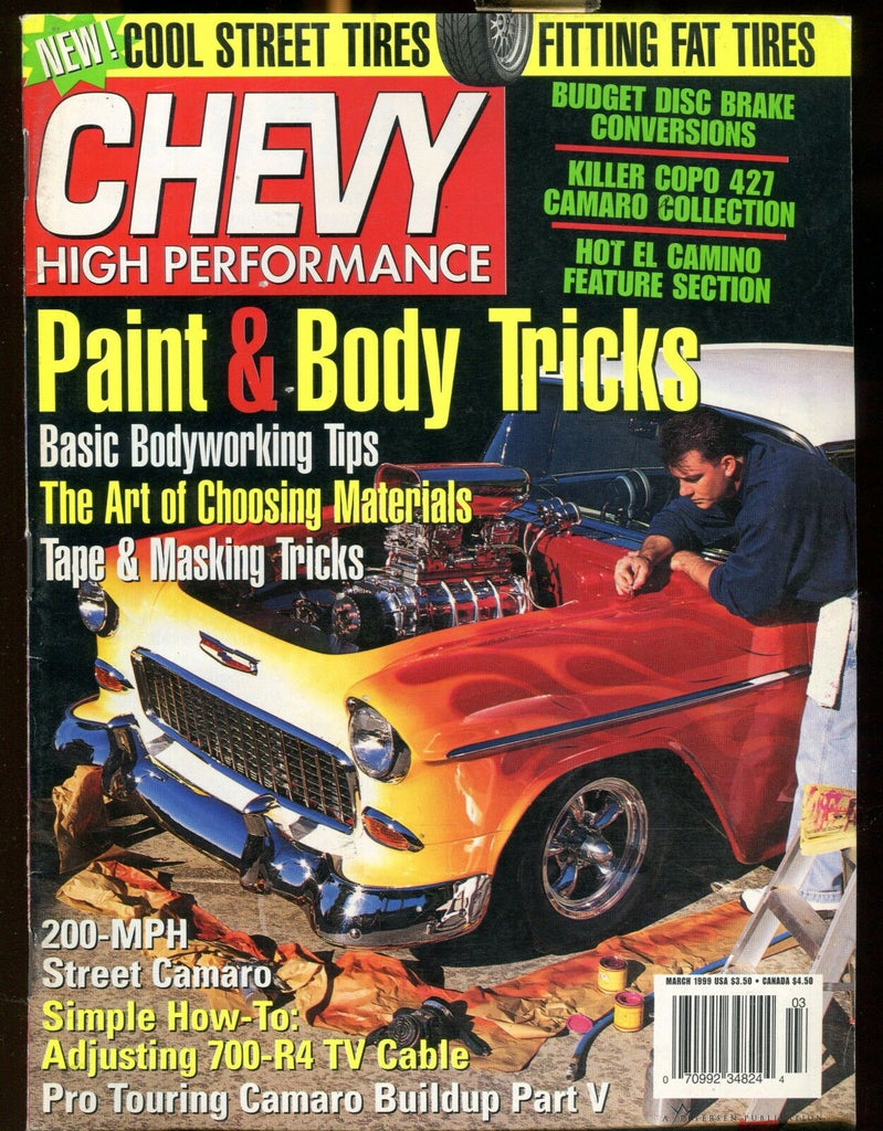 Chevy High Performance Magazine March 1999 Body Tricks EX No ML 030117nonjhe