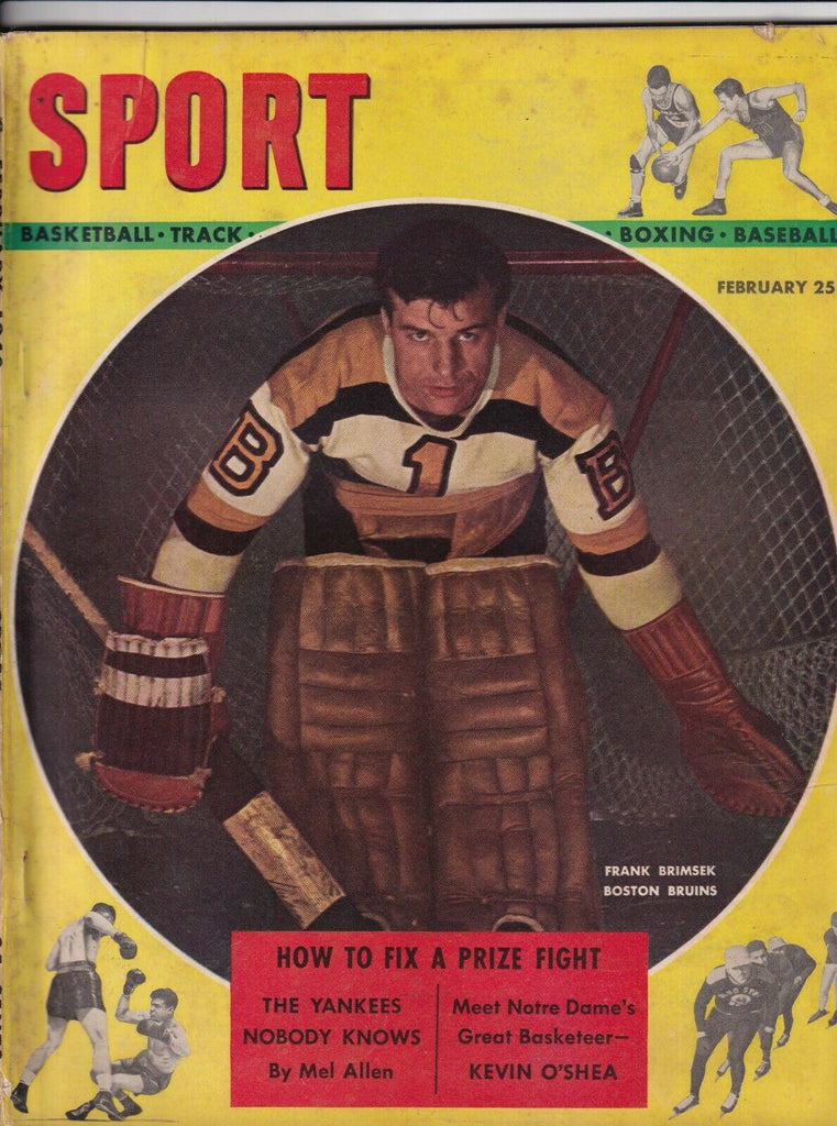 Sport Magazine Frank Brimsek Kevin O' Shea February 1948 NO ML 080519nonr