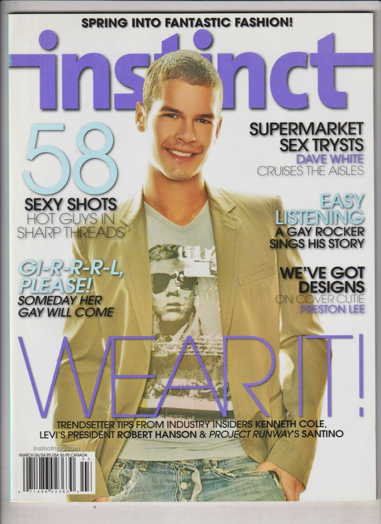 Instinct Gay Interest Preston Lee Dave White March 2006 030420nonr