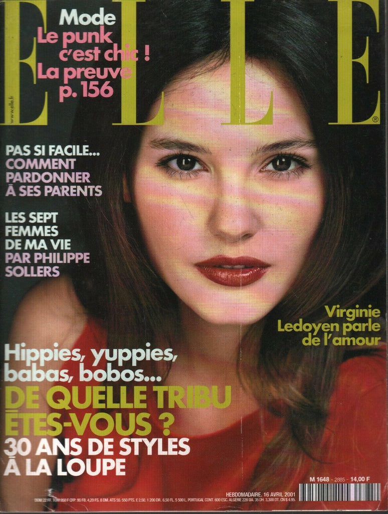 Elle French Fashion Magazine April 16 2001 Virginie Ledoyen 091520ame