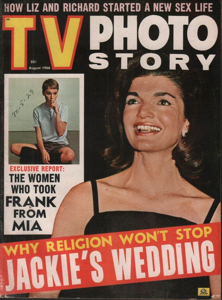 TV Photo Story August 1966 Jackie Kennedy Elizabeth Taylor 062519AME