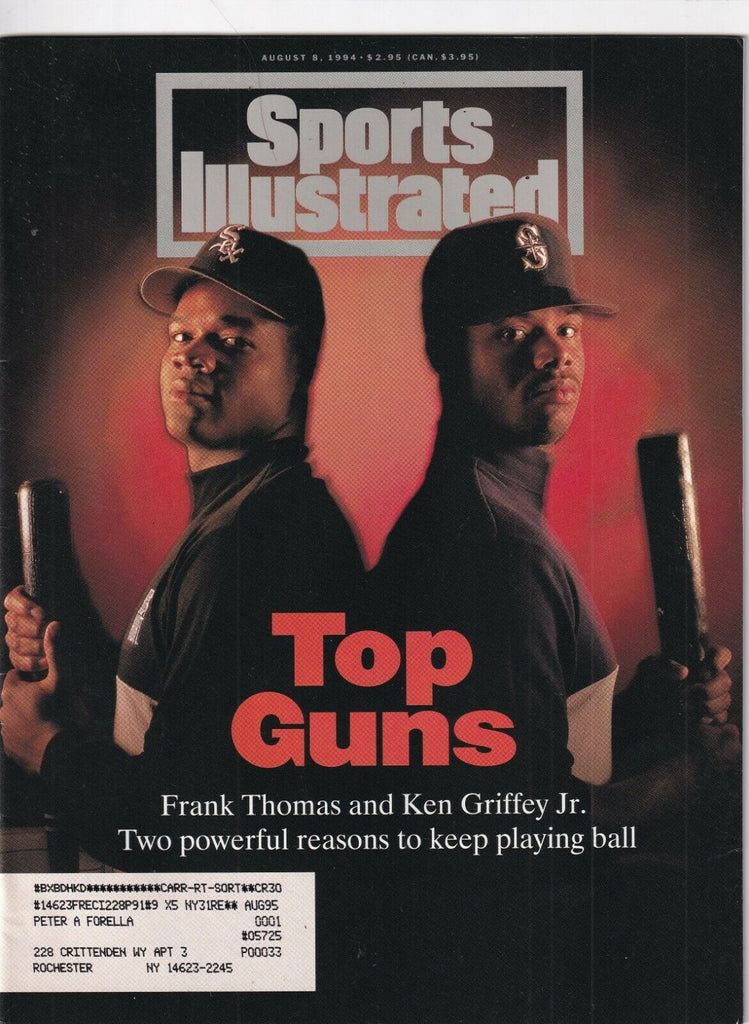 Sports Illustrated Frank Thomas Ken Griffey Jr. August 8, 1994 091519nonr