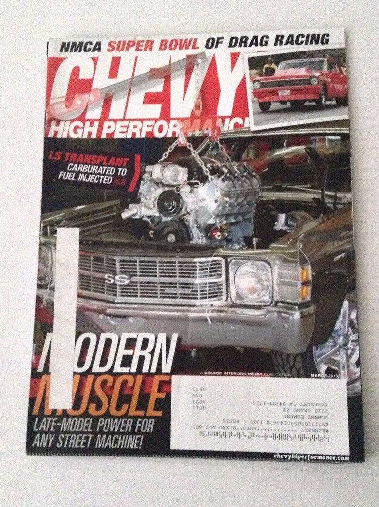 Chevy High Performance Magazine Fuel Injected Modern March 2013 031317NONRH