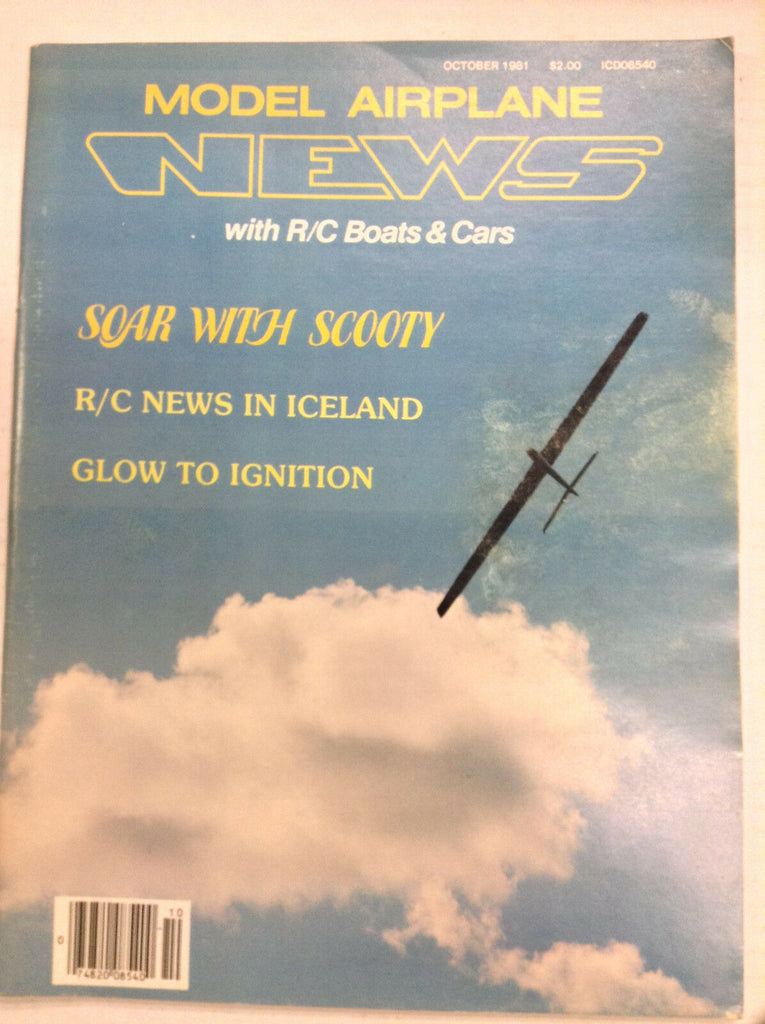 Model Airplane News Magazine Soar With Scooty October 1981 041517nonrh