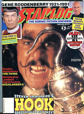 Starlog Magazine January 1992 Dustin Hoffman Hook EX 072016jhe
