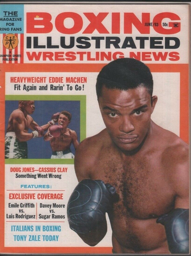 Boxing Illustrated Wrestling News June 1963 Cassius Clay Ali 090718DBE2