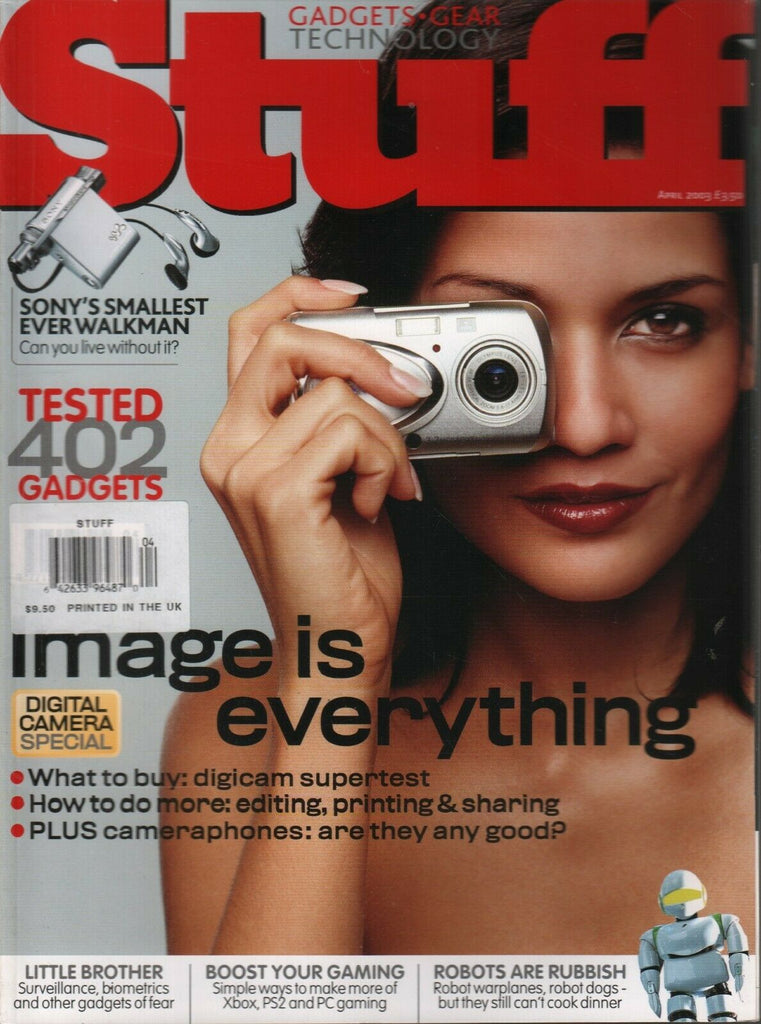 Stuff UK Technology Magazine April 2003 Digital Camera Sony 120919AME2