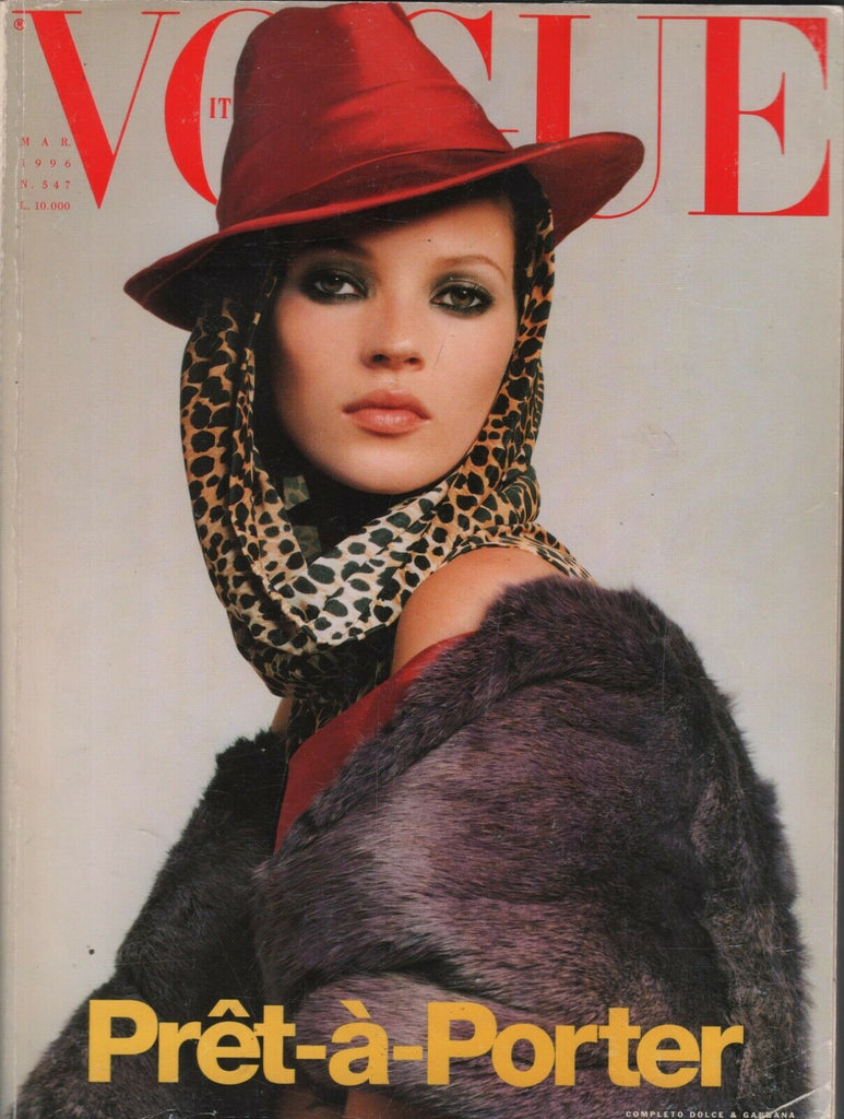 Vogue Italian Fashion March 1996 Gina Gershon Bruce Weber Kate Moss 020221ame