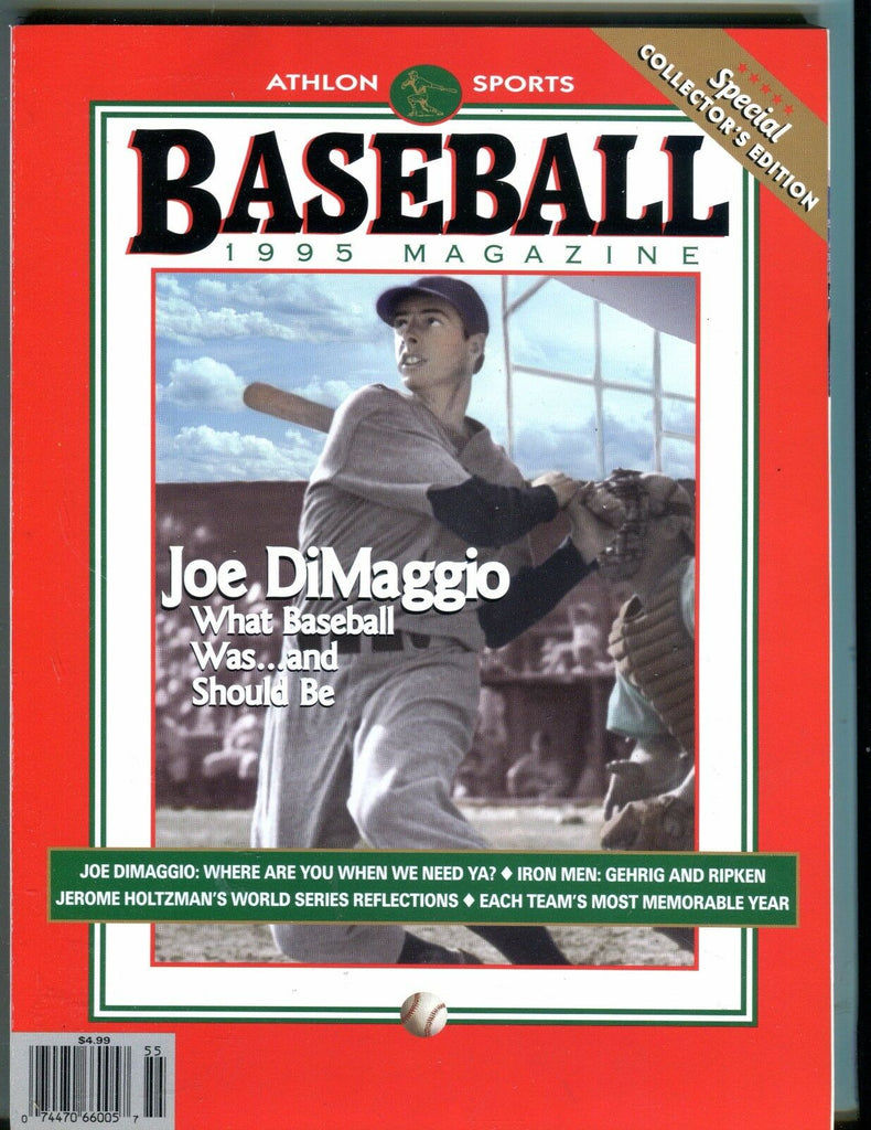 1995 Athlon Baseball Magazine Joe DiMaggio Lou Gehrig 071417nonjhe