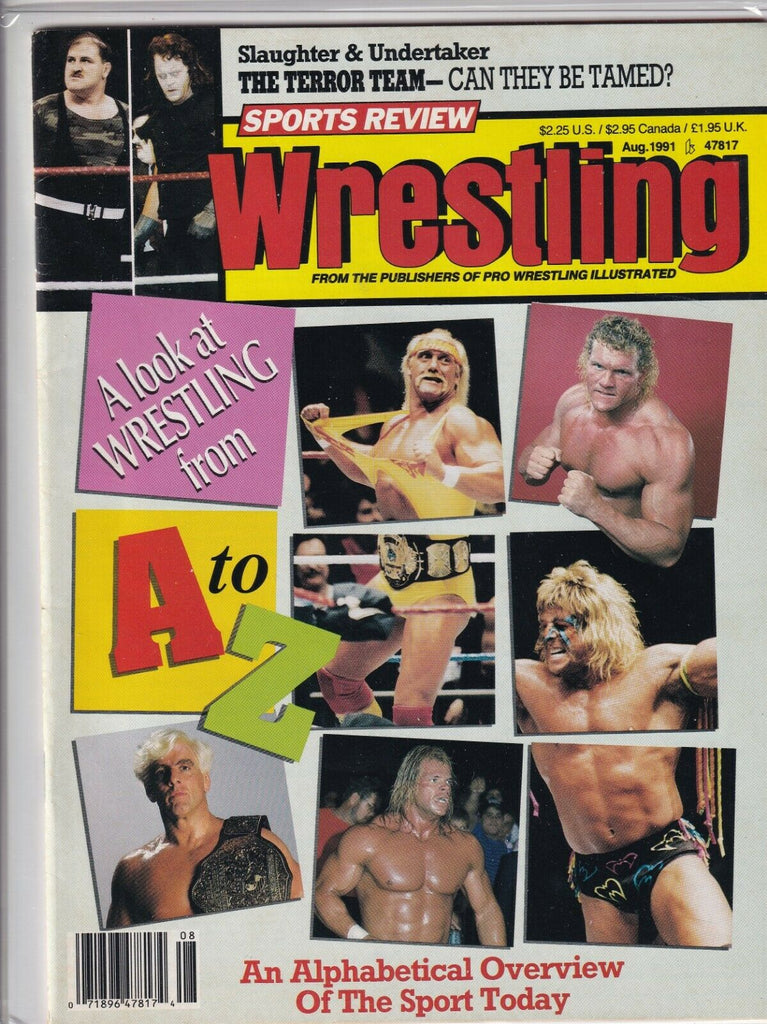 Sports Review Wrestling Sid Vicious Ultimate Warrior August 1991 060519nonr