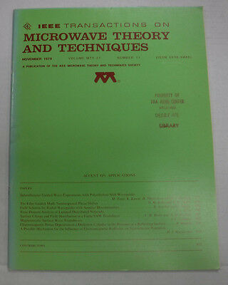 IEEE Microwave Theory And Techniques Magazine November 1979 071315R