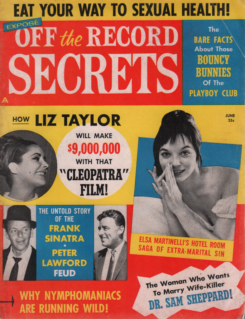 Expose off The Record Secrets June 1963 Liz Taylor Frank Sinatra 032420DBE