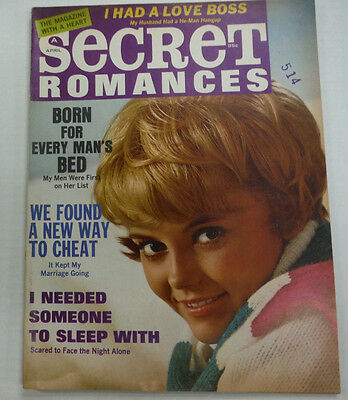 Secret Romances Magazine Born For Every Man's Bed April 1970 062615R