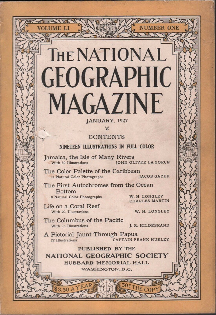 National Geographic January 1927 Life on a Coral Reef 020617DBE2