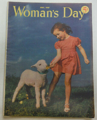 Woman's Day Magazine Hairpin Lace & Vegetables May 1947 061115R