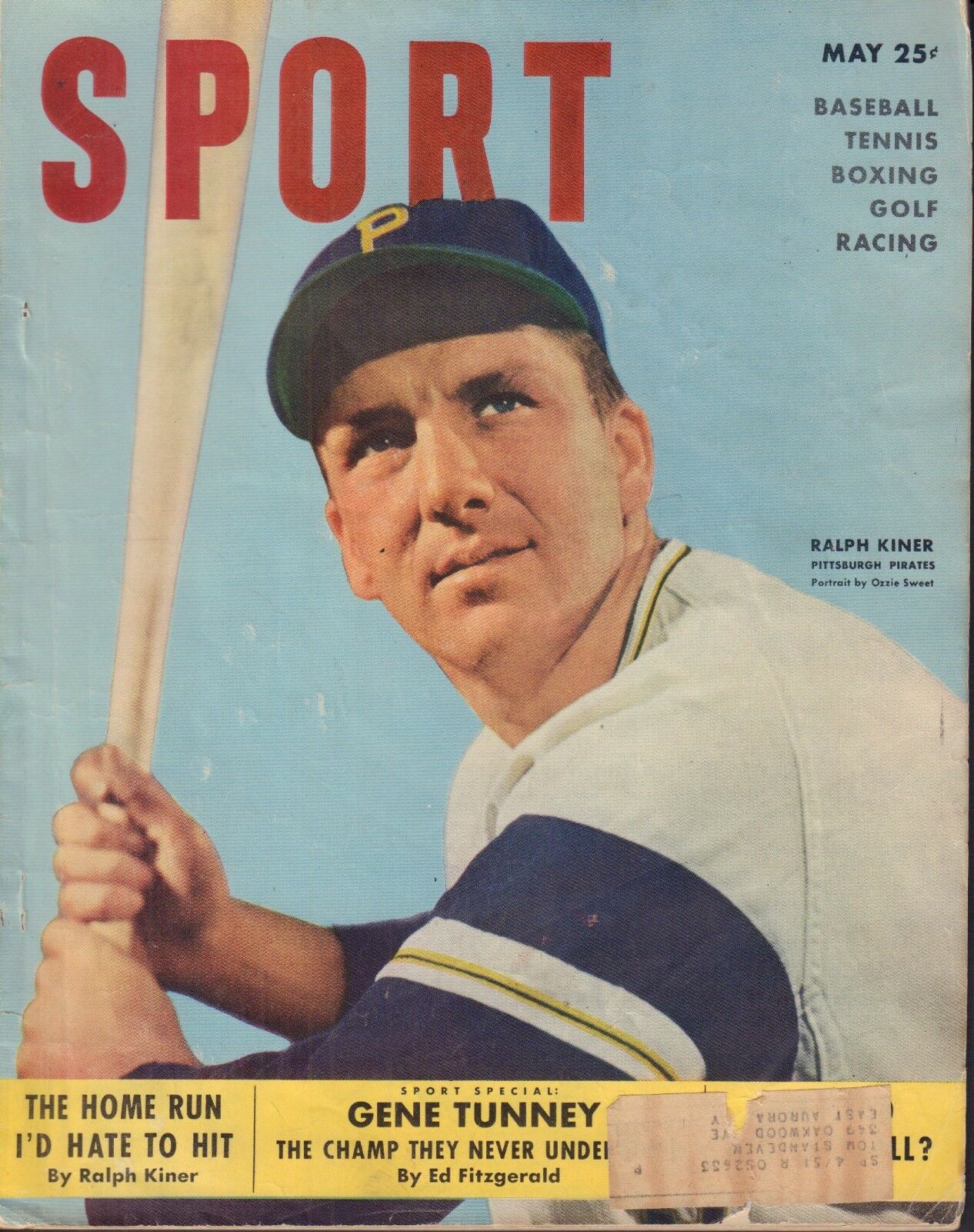 Sport Magazine Ralph Kiner Gene Tunney May 1950 022018nonr – mr ...