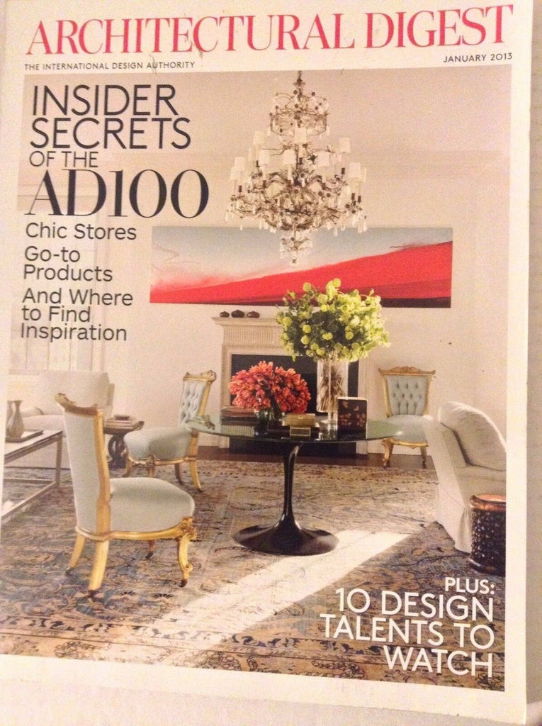 Architectural Digest Magazine Inside Secrets Ad100 January 2013 083117nonrh