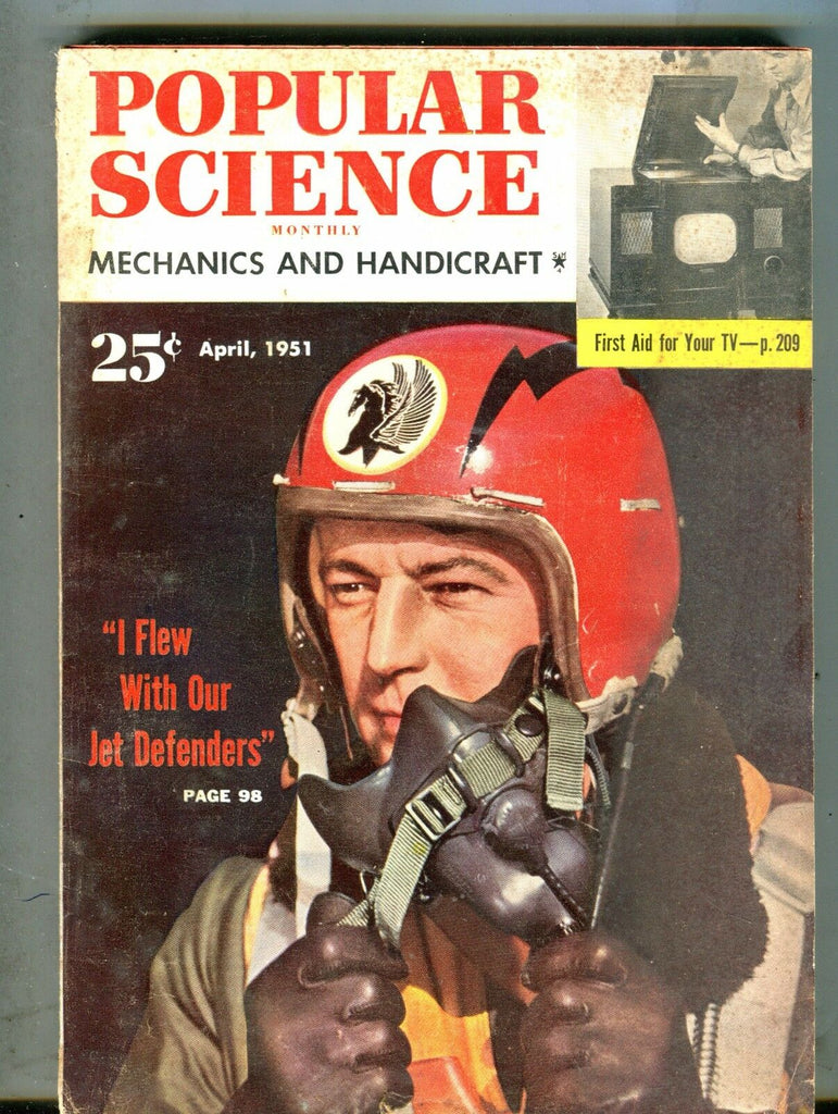 Popular Science Magazine April 1951 Jet Defenders TV First Aid 063017nonjhe