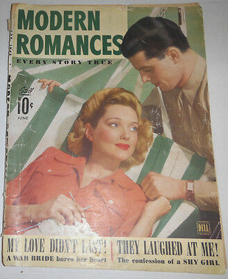 Modern Romances Magazine My Love Didn't Last June 1943 071414R