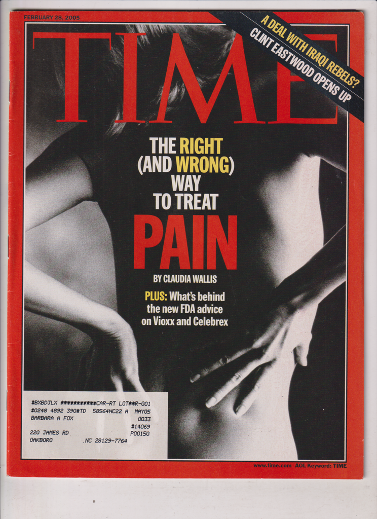 Time Mag The Right And Wrong Way To Treat Pain February 28, 2005 011820nonr