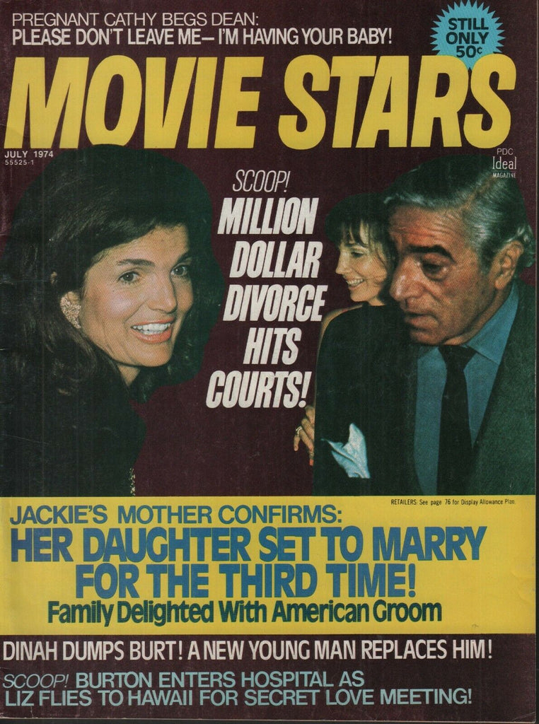 Movie Stars July 1974 Jackie Kennedy Elizabeth Taylor 062019AME