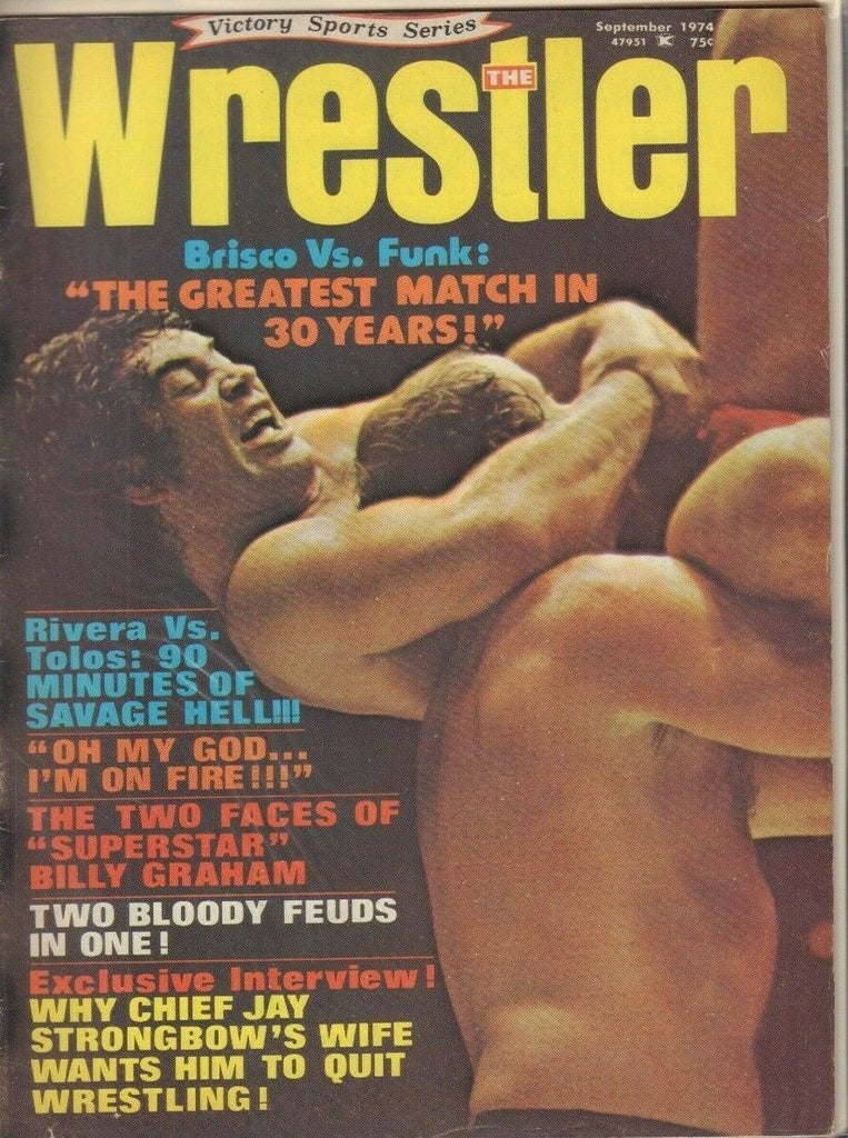 The Wrestler September 1974 Billy Graham Jay Strongbow Billy Graham 022819DBE