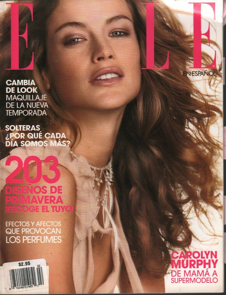 Elle Spanish Fashion Magazine February 2002 Carolyn Murphy 101420ame