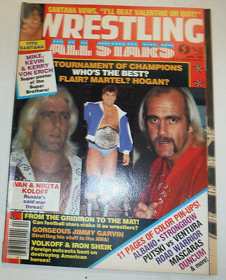 Wrestling All Stars Magazine Ric Flair & Hulk Hogan April 1985 022415r