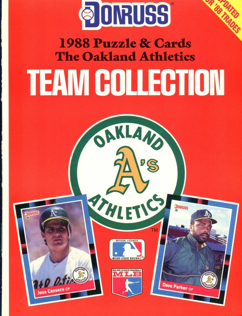 1988 Donruss Oakland A's Team Collection Magazine EX 012617jhe