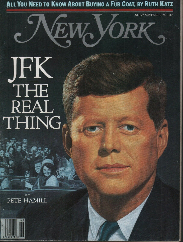 New York Magazine November 28 1988 John F Kennedy Pete Hamill 061919AME