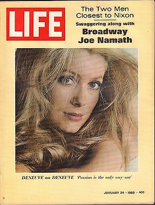 Life Magazine January 24 1969 Birthday, Deneuve on Deneuve VG 042216DBE2