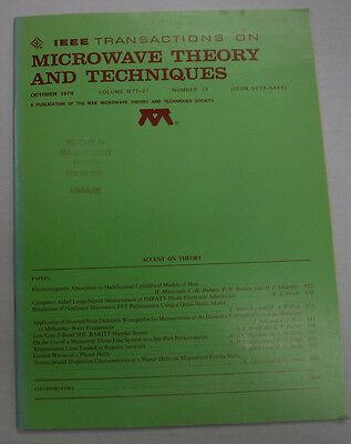 IEEE Microwave Theory And Techniques Magazine Electro October 1979 071315R
