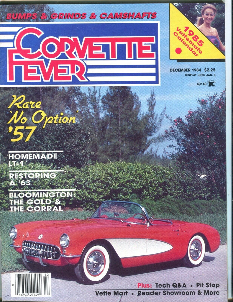 Corvette Fever Magazine December 1984 Rare No Option '57 071017nonjhe