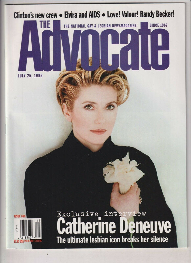 The Advocate Gay Interest Mag Catherine Deneuve July 25, 1995 031320nonr