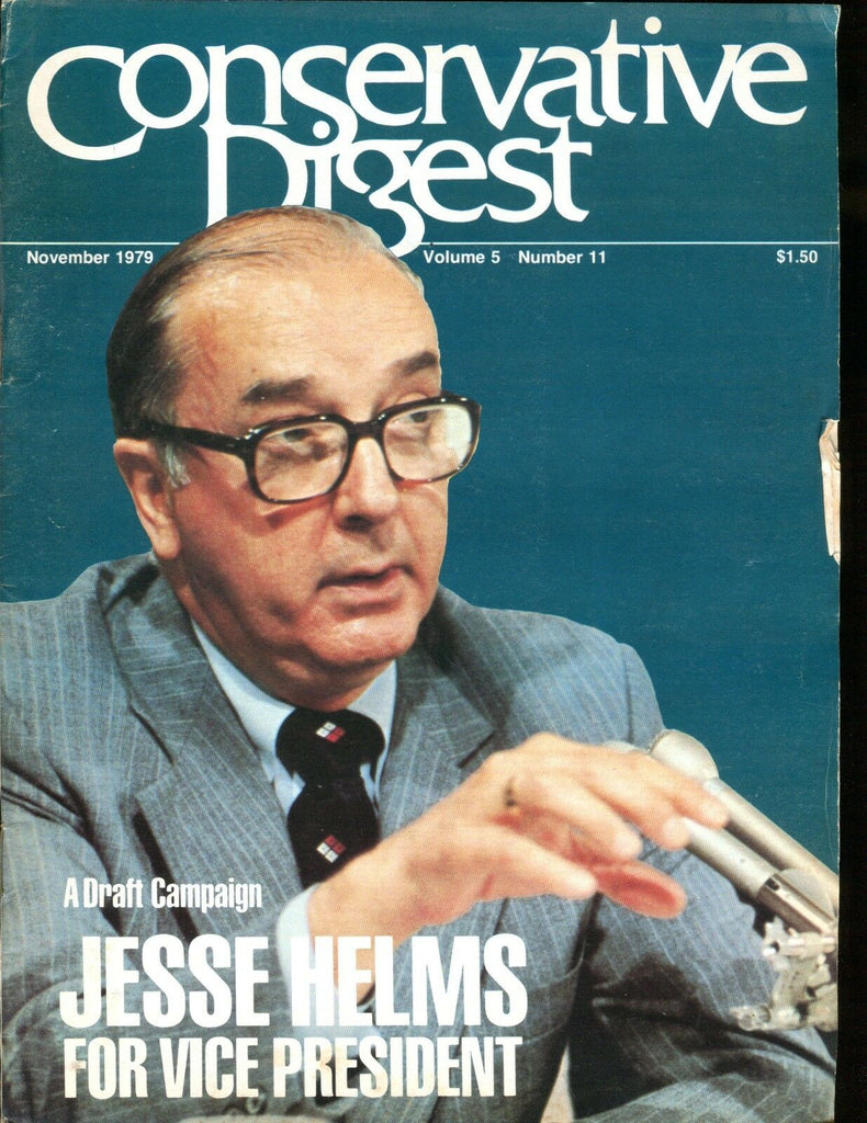 Conservative Digest Magazine November 1979 Jesse Helms VG w/ML 010517jhe