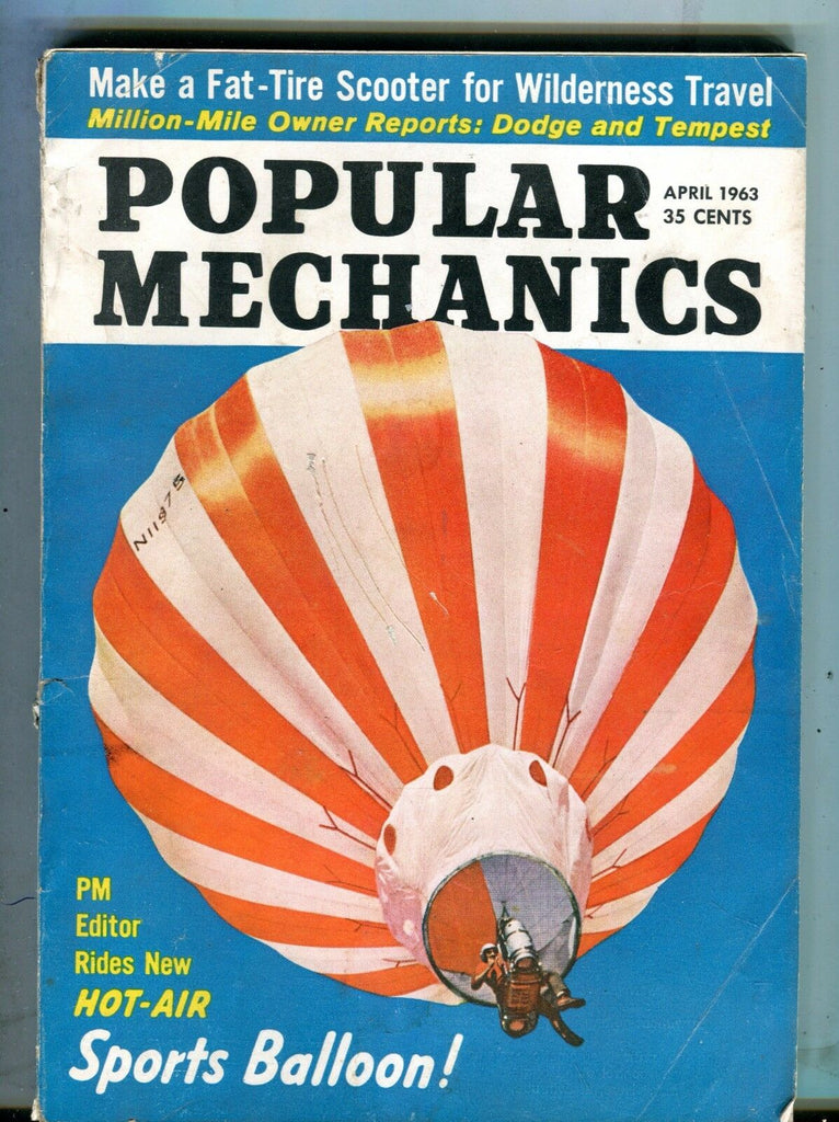 Popular Mechanics Magazine April 1963 Hot-Air Sports Balloon 063017nonjhe