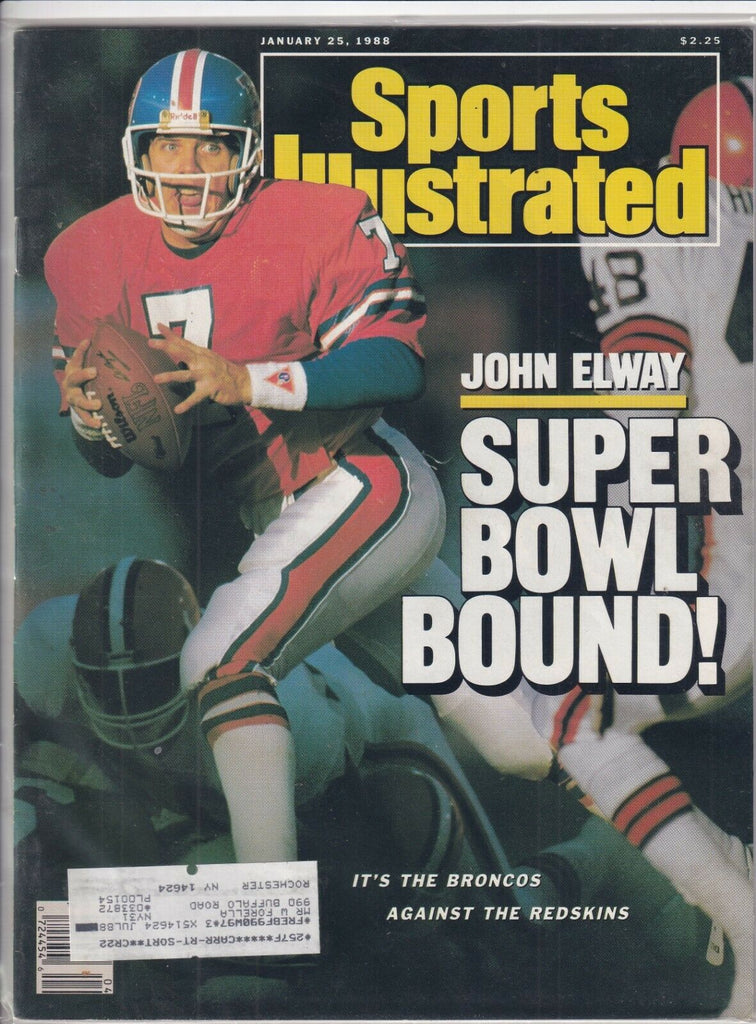 Sports Illustrated John Elway Super Bowl Bound January 25, 1988 091719nonr