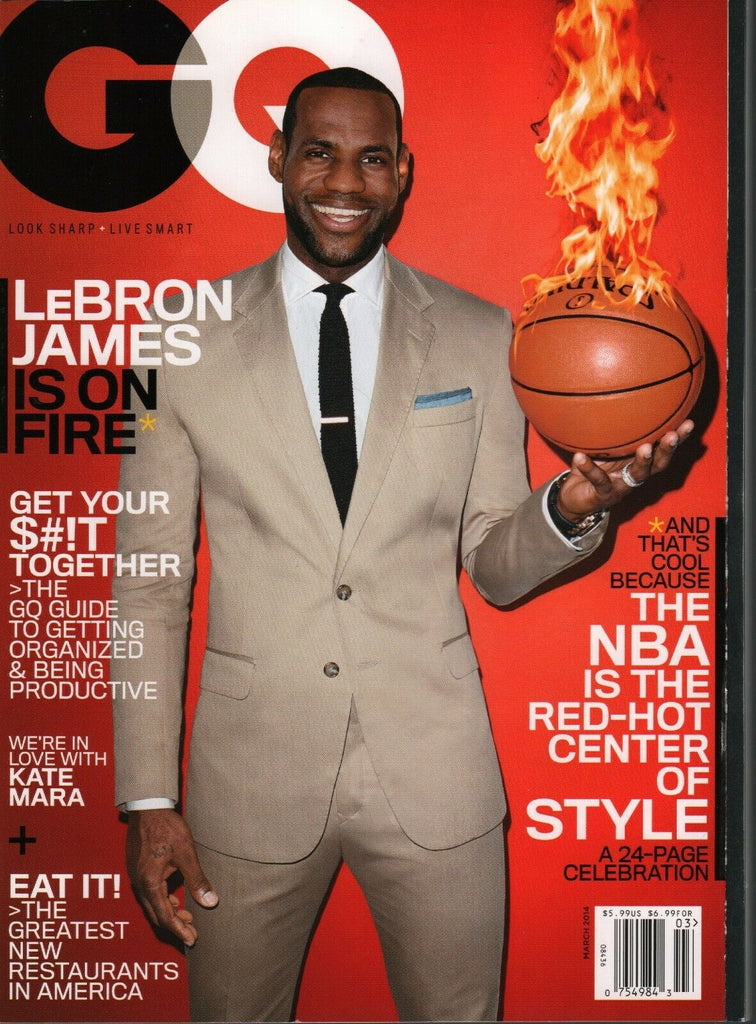 GQ Magazine March 2014 Lebron James Kate Mara 031220AME