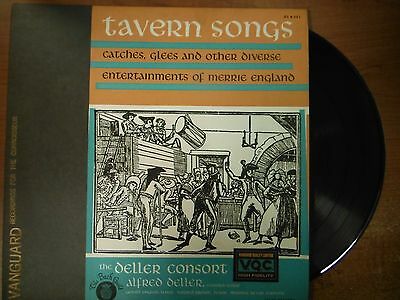 33 RPM Vinyl The Deller Consort Tavern Songs The Bach Guild BG561 LP 021915SM