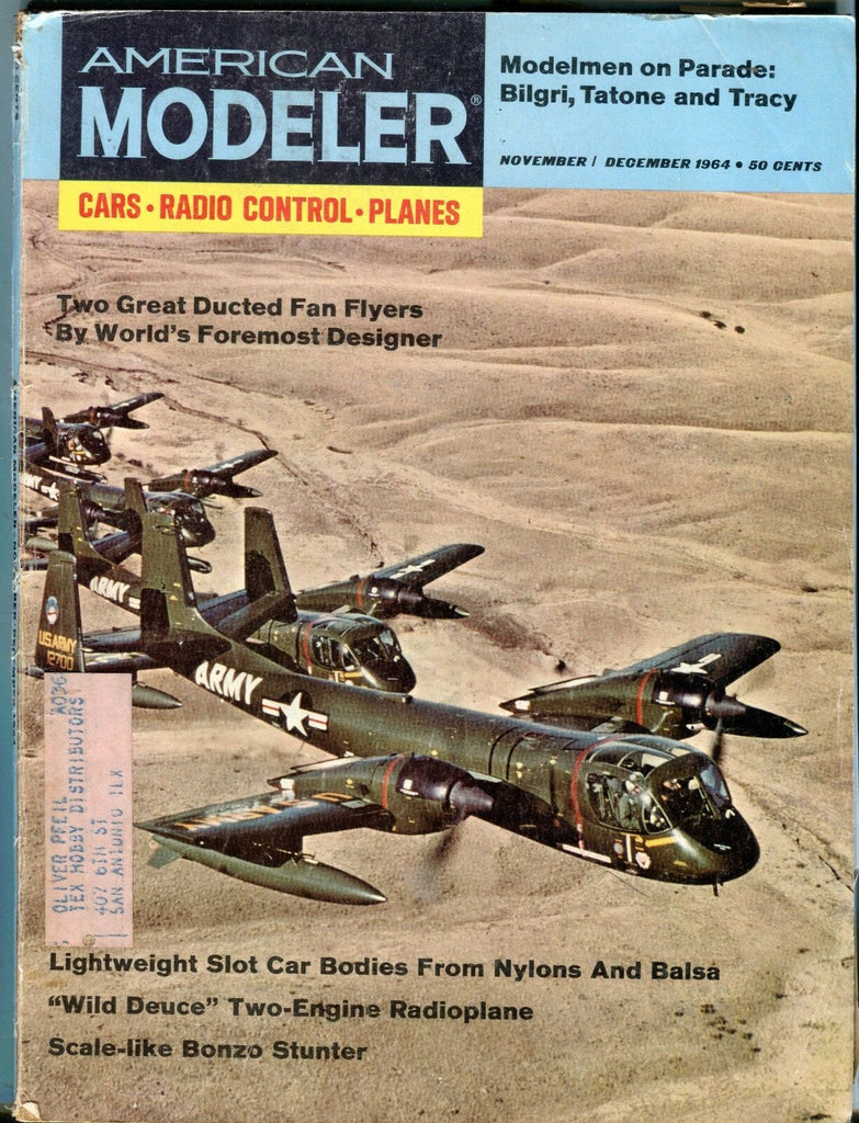 American Modeler Magazine Nov/Dec 1964 Fan Flyers GD w/ML 040617nonjhe