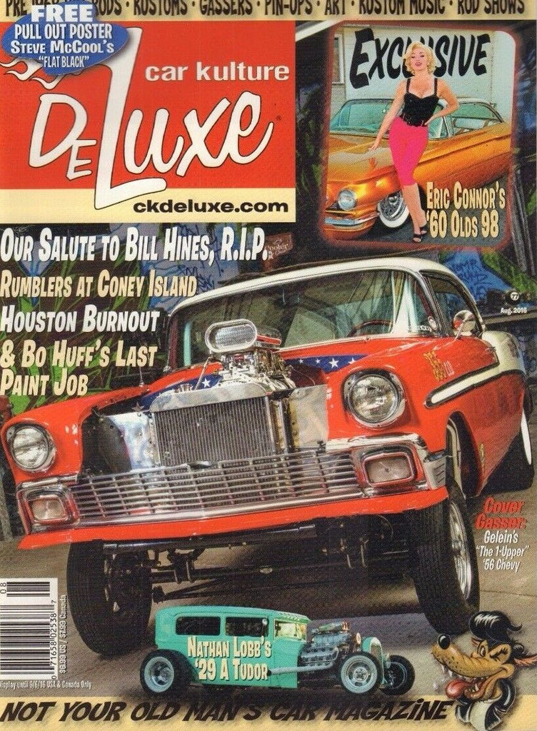 Car Kulture Deluxe Magazine Gelein's 1 Upper '56 Chevy August 2016 011818nonr