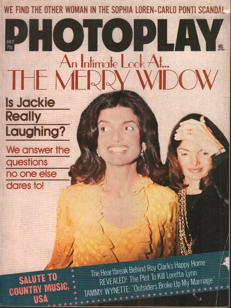 Photoplay Magazine July 1975 Jackie Kennedy Roy Clark Loretta Lynn 012819AME