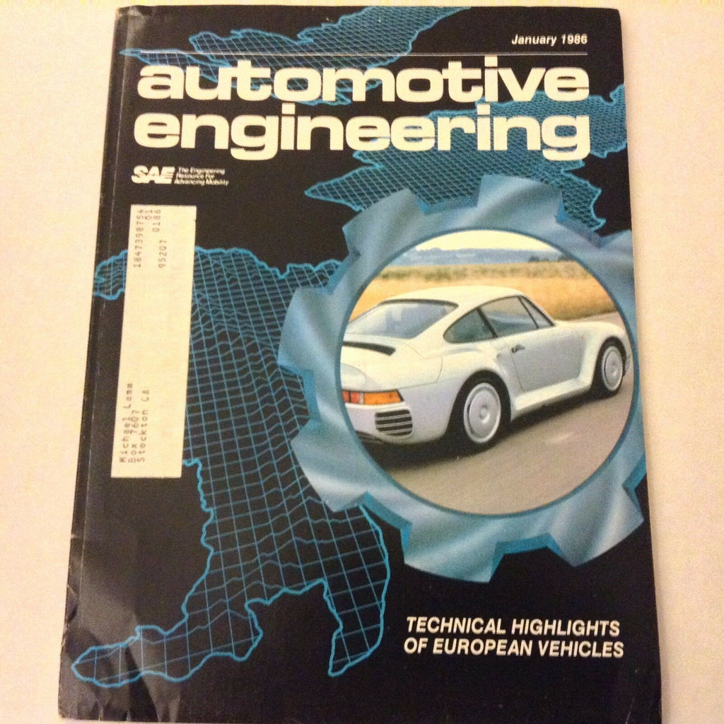 Automotive Engineering Magazine Max E. Rumbaugh January 1986 061517nonrh
