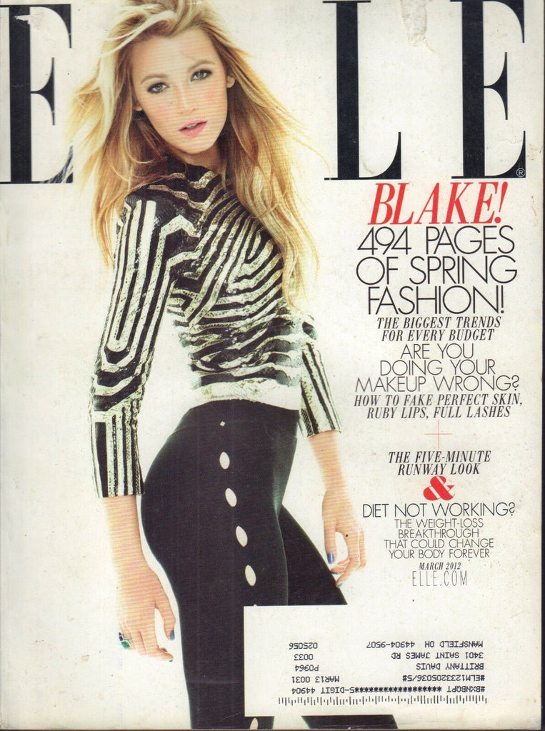 Elle Magazine Blake Lively March 2012 022118nonr