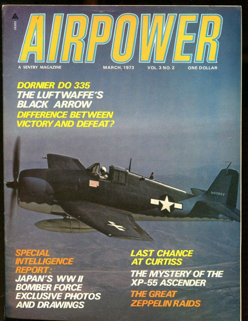 Airpower Magazine March 1973 Dornier Do 335 EX No ML 010617jhe