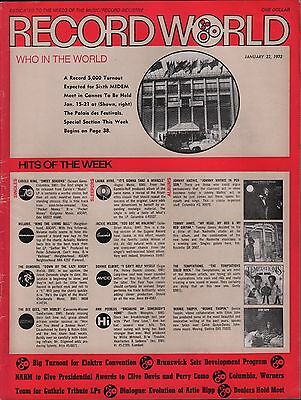 Record World January 22 1972 "MIDEM meet in Cannes" EX 120715DBE