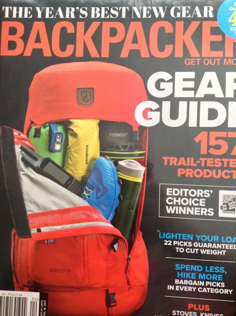 Backpacker Magazine Gear Guide Trail Tested Products April 2017 010918nonrh