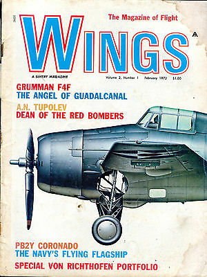 Wings The Magazine Of Flight February 1972 Grumman F4F GD 072216jhe